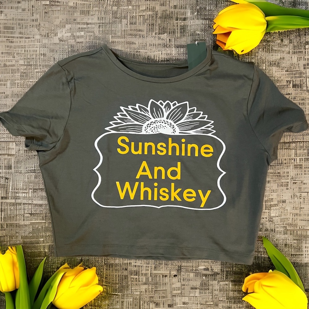 Sunshine and Whiskey Crop Top